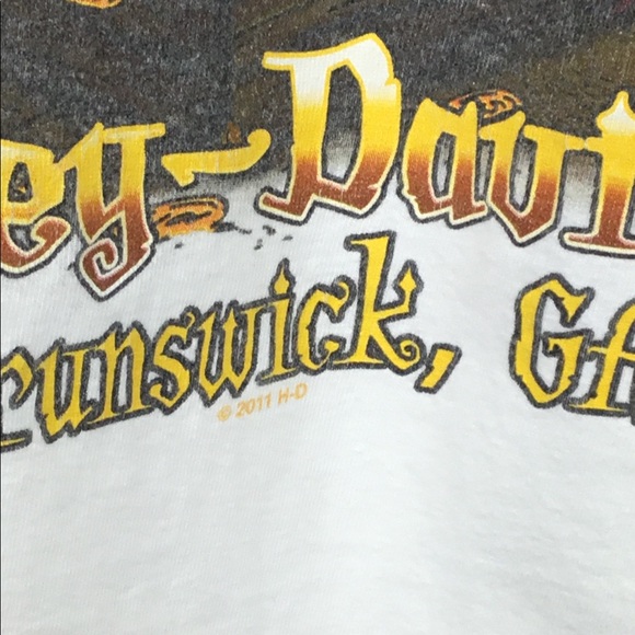 Golden Isles GA Harley Davidson Spider Web Short Sleeve T-shirt Men’s Large - Picture 7 of 10